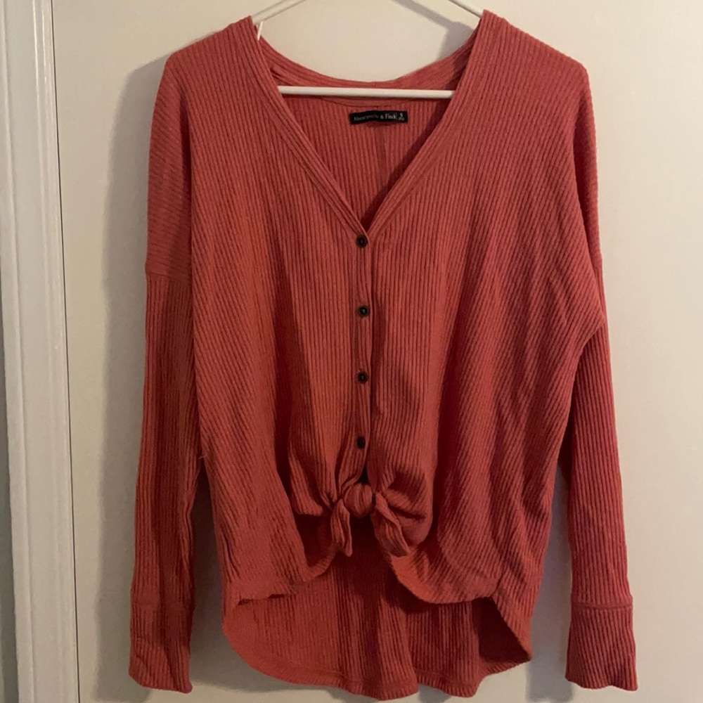 Abercrombie Pink crop sweater